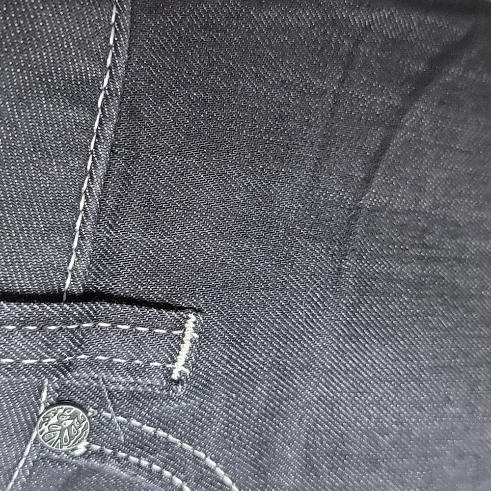 PRANA Kayla Gray Black Mid-Rise Short Inseam Stretch Organic Cotton Jeans 10/30 - Picture 5 of 9